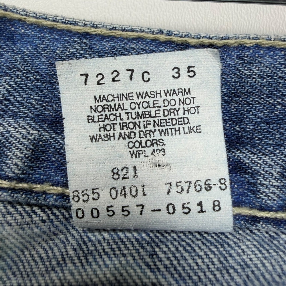 Levi's 557 Relaxed Boot Fit Jeans Medium Wash Cotton Denim Men's Size W38 x L30 - Picture 7 of 15